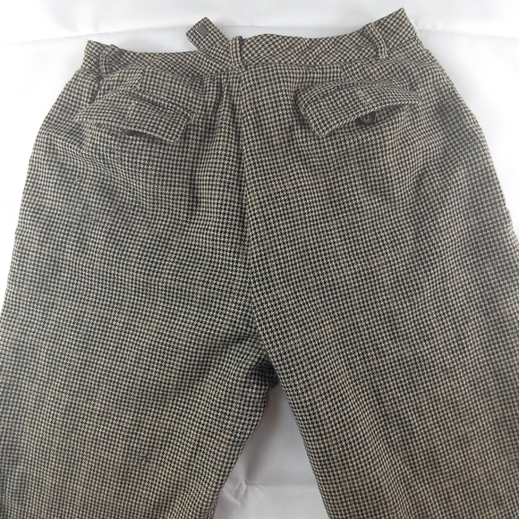 Ann taylor wool Dresspants houndstooth wideleg cream petite womens size 8p - Picture 8 of 11